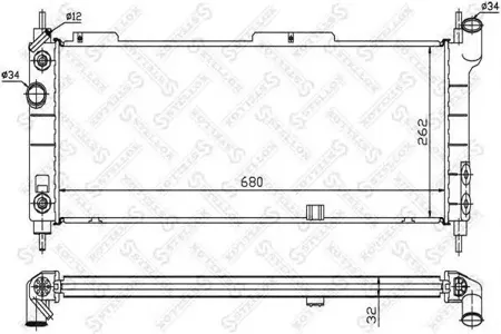 STELLOX 1025136SX Радиатор АКПП Opel Corsa 1.4 16V 93-00