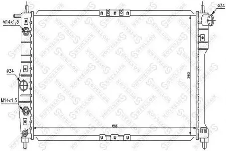 STELLOX 1025146SX Радиатор для АКПП Daewoo NubiraLeganza 1.6-2.0 97>