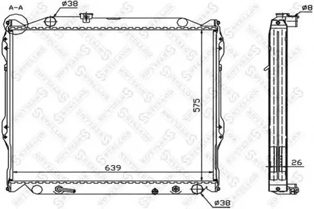 STELLOX 1025153SX Радиатор АКПП Toyota Land Cruiser Prado 2.43.0 KZJ90W 96-98