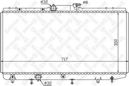 STELLOX 1025156SX Радиатор АКПП Toyota Corolla 1.31.6 92-97