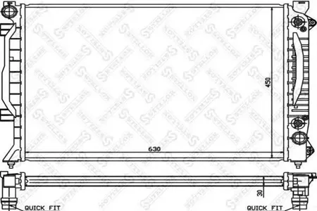 STELLOX 1025158SX Радиатор АКПП Audi A6 2.5TDI AFBAKN 97>