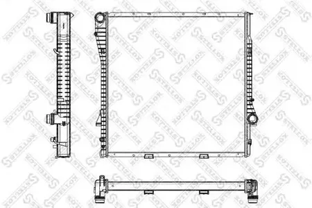 STELLOX 1025166SX Радиатор АКПП BMW X5 3.04.44.6 00-03