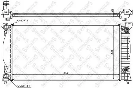 STELLOX 1025178SX Радиатор АКПП Audi A4 1.61.82.0 00-04