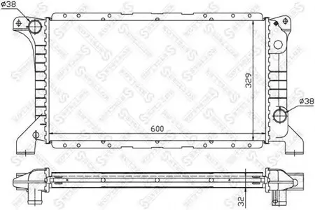 STELLOX 1025252SX Радиатор Ford Transit 2.02.5D 91-94