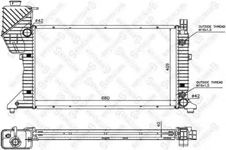 STELLOX 1025260SX Радиатор АКПП Mercedes Sprinter 901902903904 95-06