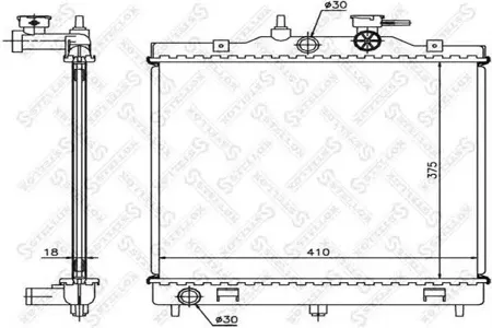 STELLOX 1025299SX Радиатор АКПП Kia Picanto 1.1 04>