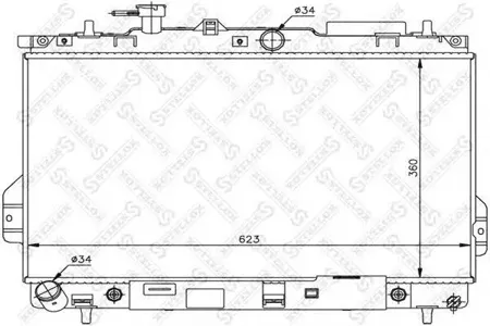 STELLOX 1025307SX Радиатор АКПП Hyundai Matrix 1.61.8 01>