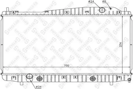 STELLOX 1025321SX Радиатор АКПП Chevrolet , Daewoo Evanda 2.0 02>