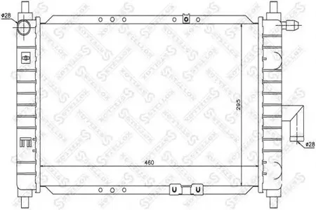 STELLOX 1025330SX Радиатор Daewoo Matiz 0.8 01>