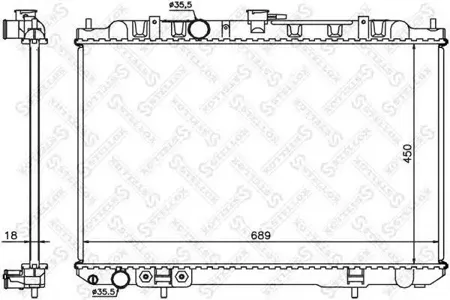 STELLOX 1025339SX Радиатор АКПП Nissan X-Trail 2.02.5 01>