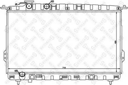 STELLOX 1025344SX Радиатор МКПП Hyundai Sonata 2.02.42.5 16V 98-01