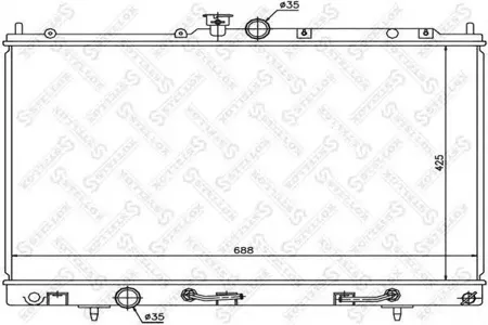 STELLOX 1025348SX Радиатор АКПП Mitsubishi Outlander 2.4 03>