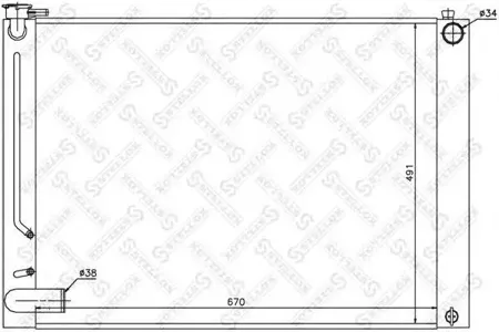 STELLOX 1025363SX Радиатор АКПП Lexus RX300 03>