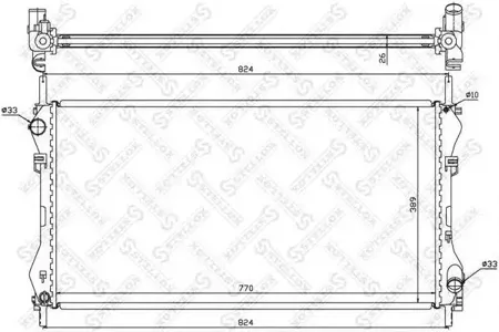 STELLOX 1025375SX Радиатор Ford Transit 2.0DTDi 00>