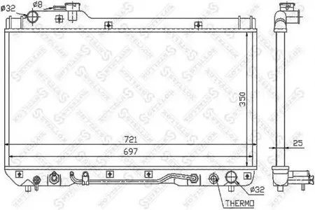 STELLOX 1025378SX Радиатор АКПП Toyota RAV 4 2.0 94-00