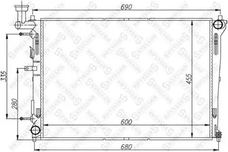 STELLOX 1025385SX Радиатор АКПП Kia Ceed 1.4-2.0 06>