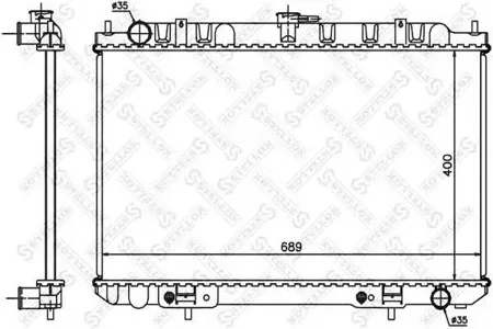 STELLOX 1025397SX Радиатор АКПП Nissan Maxima QX 2.0-3.0 00>