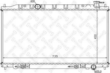 STELLOX 1025399SX Радиатор АКПП Nissan Murano 3.5 04>