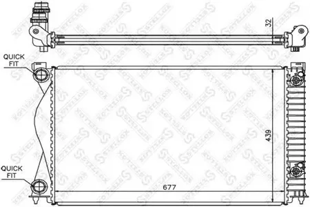STELLOX 1025449SX Радиатор АКПП Audi A6 2.0TDiTFSi 04>