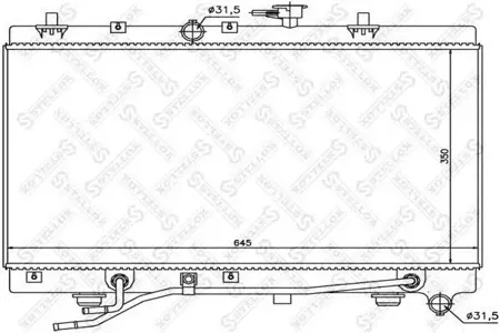 STELLOX 1025470SX Радиатор АКПП Kia Rio 1.3i 8V1.5i 16V 02-05