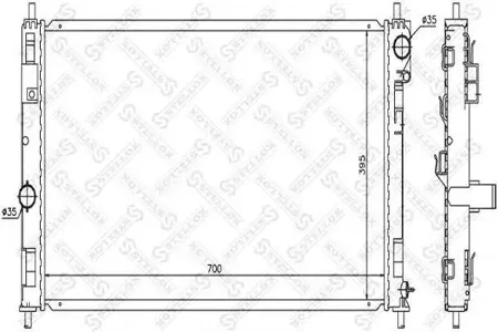STELLOX 1025631SX Радиатор двигателя
