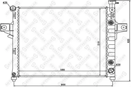 STELLOX 1025635SX Радиатор двигателя