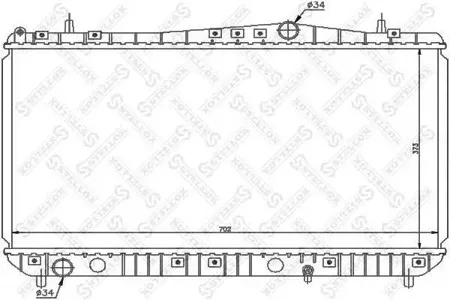 STELLOX 1025688SX Радиатор Chevrolet Tacuma 1.6i 01>1.8-2.0i 00-04