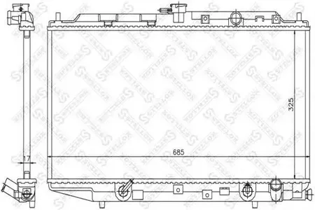 STELLOX 1025823SX Радиатор АКПП Honda Civic 1.6 88-91