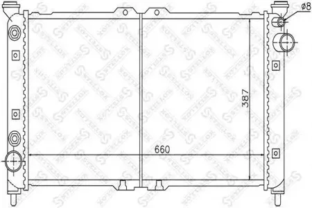 STELLOX 1025836SX Радиатор АКПП Mazda Xedos 9 2.3-2.5i 93>