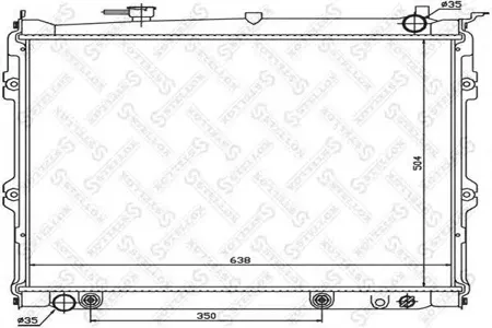 STELLOX 1025842SX Радиатор МКПП Mazda MPV 2.63.0 89-98