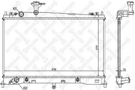STELLOX 1025851SX Радиатор АКПП Mazda 6 1.82.0 02>