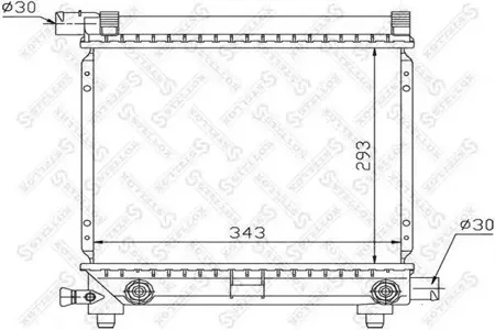 STELLOX 1025870SX Радиатор АКПП Mercedes W201 1.82.0i 82-93