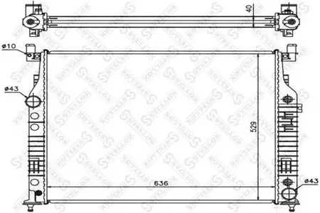 STELLOX 1025878SX Радиатор АКПП Mercedes W164 6.2i 32V 05>4.0CDiPF 06>X164 4.0CDi 06>