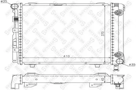 STELLOX 1025890SX Радиатор АКПП Mercedes W124 2.0i2.3i 84>