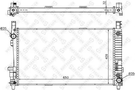STELLOX 1025936SX Радиатор АКПП Mercedes W169W245 1.51.72.0iCDi 04>