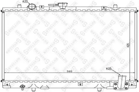 STELLOX 1025966SX Радиатор МКПП Mitsubishi L200 2.5TD 96-01