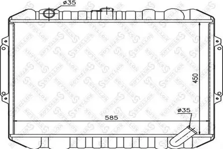 STELLOX 1025967SX Радиатор Opel Co Mercedes o Corsa 1.7DiDTi 00>