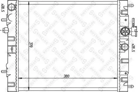 STELLOX 1025984SX Радиатор АКПП Nissan March Verita Micra 1.3 99-00