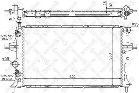 STELLOX 1026065SX Радиатор АКПП Opel Astra AG 2.0i2.0Di 98-05