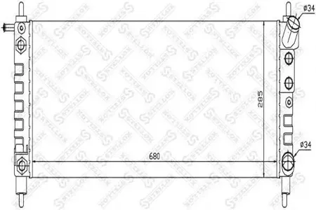 STELLOX 1026077SX Радиатор АКПП Opel Corsa B 1.1-1.2i 97-00
