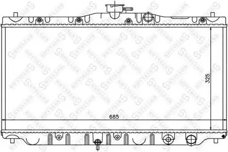 STELLOX 1026079SX Радиатор АКПП Honda Accord 2.0 85-89