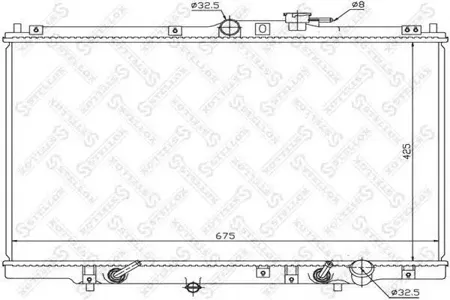 STELLOX 1026087SX Радиатор Honda Shuttle 2.22.3 94-98