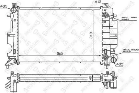 STELLOX 1026229SX Радиатор АКПП Saab 9-3 2.0-2.3i 98-03900 2.0-2.5i 93-98