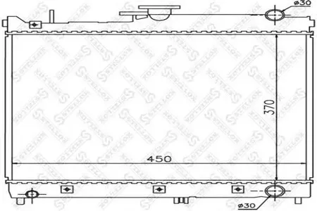 STELLOX 1026249SX Радиатор МКПП Suzuki Jimny 1.3i 16V 98>