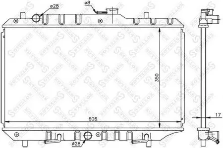 STELLOX 1026265SX Радиатор АКПП Suzuki Baleno 1.6i 16V 95-02