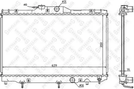 STELLOX 1026299SX Радиатор АКПП Toyota Corolla 1.8 98-99