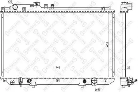 STELLOX 1026316SX Радиатор АКПП Lexus SC 4.3i 32V 01>