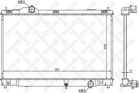 STELLOX 1026322SX Радиатор