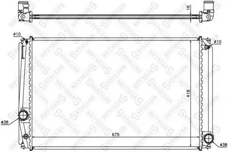 STELLOX 1026325SX Радиатор охлаждения Toyota Rav IV 2.0VVTi 06>