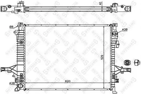 STELLOX 1026462SX Радиатор АКПП Volvo XC90 2.5 02>